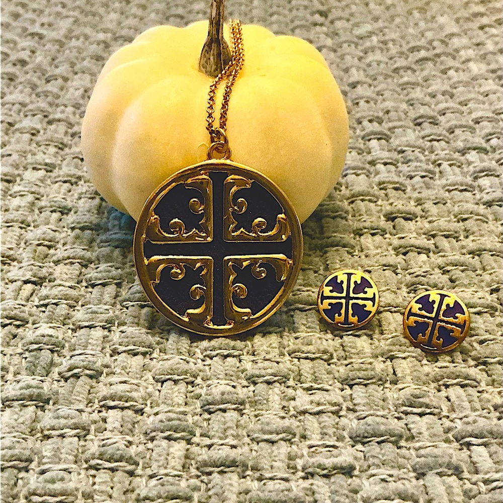 Tory Burch Necklace and Earring set